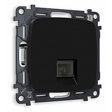 Розетка ethernet rj-45 и со шторками, без рамки ambrella volt quant mo812010